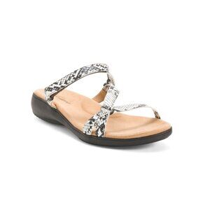 TROTTERS Black/white Leather Raja Comfort Sandals